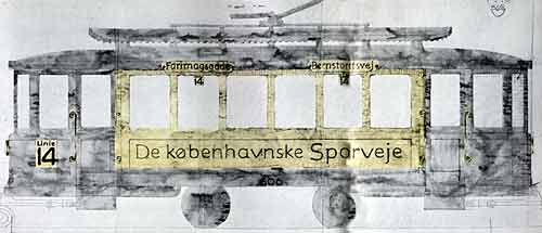 Knud V. Engelhardts skitse af vogn 606