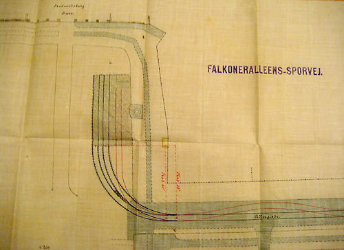 Tegning af sporarrangement